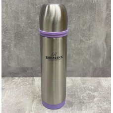 Термос питний з нержавіючої сталі 800 мл Bohmann BH-4491 сталевий/фіолетовий