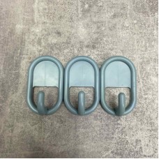 Набір гачків 3 шт самоклеючий Горизонт 05029  блакитний