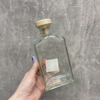 Пляшка для напоїв, настоянок 500 мл з дерев'яною кришкою Everglass 5016