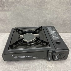 Газова плита  керамічний пальник з  п'єзопідпалом  Happy Home BDZ-155-A/1057 з пластиковим кейсом + адаптер під балон