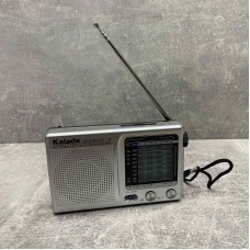 Радіоприймач з висувною антеною від батерейок Kalade KK-9/10974 сріблястий