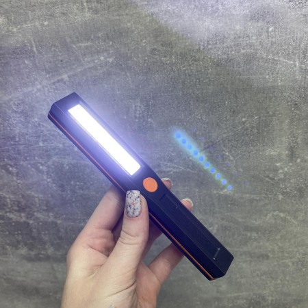 Ліхтарик ручний на батарейках з магнітом 0237