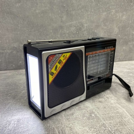 Радіо-ліхтар на сонячній батареї на акумуляторі S-1521BTS