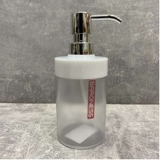 Дозатор для рідкого мила білий із срібним Baroness Limpia 20001