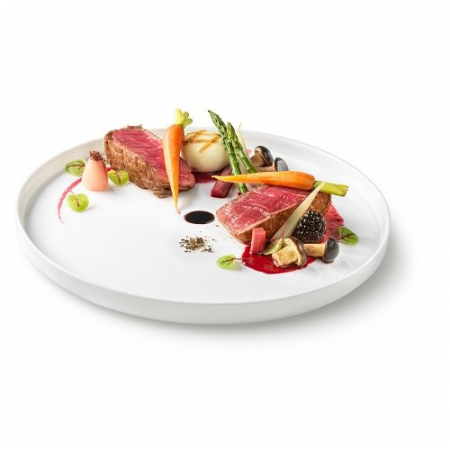 Блюдо кругла з бортом 21 см Bormioli Rocco Grangusto 410714MDF