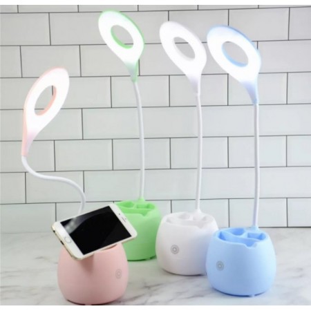 Настільна лампа акумуляторна LED з підставкою SST-813/1008808 рожева