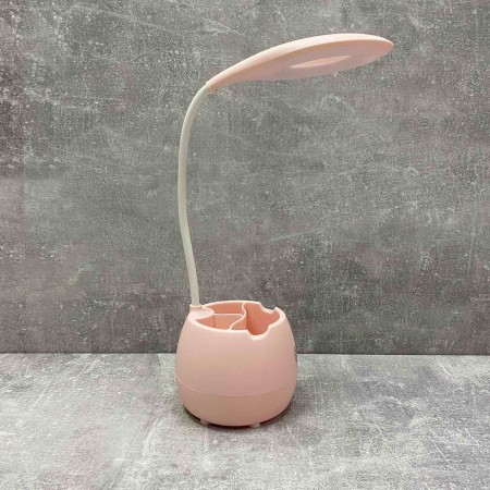 Настільна лампа акумуляторна LED з підставкою SST-813/1008808 рожева