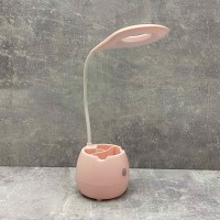 Настільна лампа акумуляторна LED з підставкою SST-813/1008808 рожева