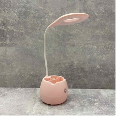 Настільна лампа акумуляторна LED з підставкою SST-813/1008808 рожева