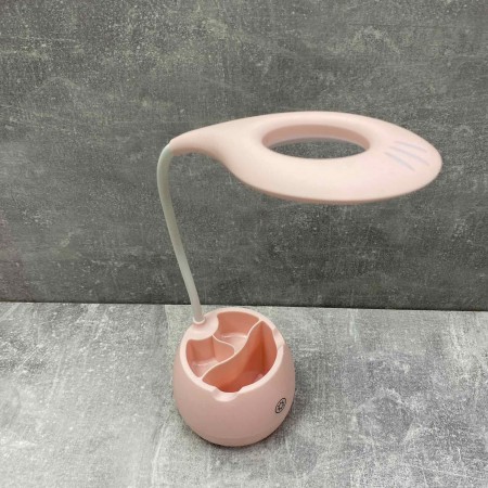 Настільна лампа акумуляторна LED з підставкою SST-813/1008808 рожева