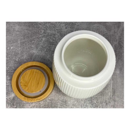 Банку для сипучих з бамбуковою кришкою Interos 900 мл PJ03430-L-1