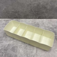 Органайзер для дрібниць прямокутний 27*9*6.5 см 5 секцій Elif Plastik E-393