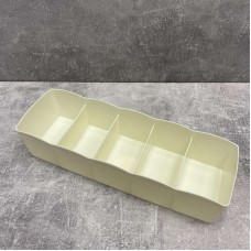 Органайзер для дрібниць прямокутний 27*9*6.5 см 5 секцій Elif Plastik E-393