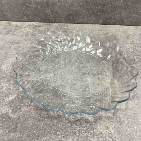 Блюдо скляне овальне 27*32 см Pasabahce Hasir 10412