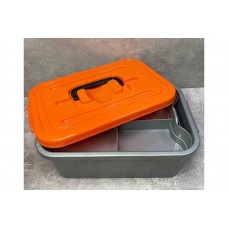 Контейнер для зберігання + вклад 6,3 л сірий з помаранчевою кришкою ПБ-997