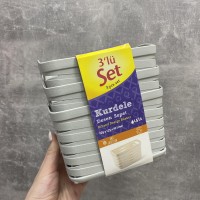 Набір корзинок сірого кольору 3 шт 165*125*107 мм 1,5 л Ucsan plastik M-3928