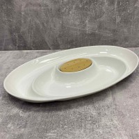 Блюдо овальне порцелянове 38,5 см Interos PJ01761-S