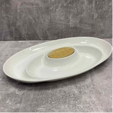 Блюдо овальне порцелянове 38,5 см Interos PJ01761-S
