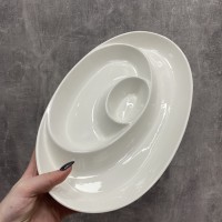 Блюдо овальне порцелянове 38,5 см Interos PJ01761-S