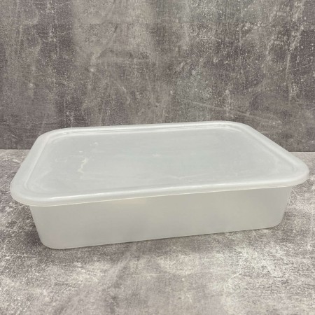 Контейнер  з кришкою 3 л прямокутний прозорий Магія Пласт ХМ 3000