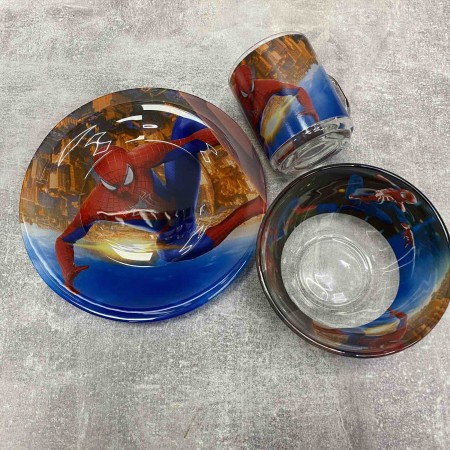 Набір дитячого посуду 3 предмети "Людина Павук"  4178