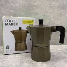 Гейзерна кавоварка алюмінієва 150 мл Maestro MR-1666-3 Brown