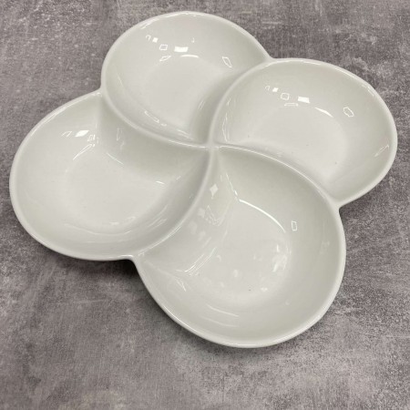 Менажниця порцелянова 21,5*21,5 см фігурна Ardesto AR3738