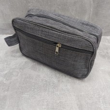 Косметичка універсальна "Classic" 26*8*15,5 см сіра К-82