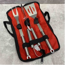 Набір для барбекю 3 предмети з нержавіючої сталі Stenson MH-0915