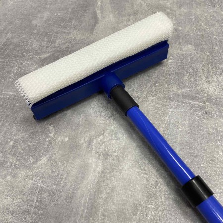 Швабра для миття вікон металева з телескопічною ручкою 30080