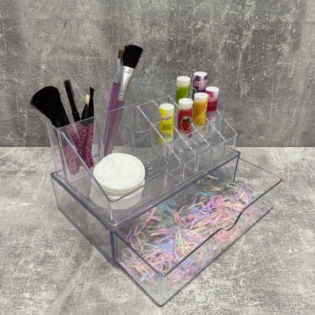 Органайзер для косметики 22,5*12,5*13,8 см Akay Plastik AK611