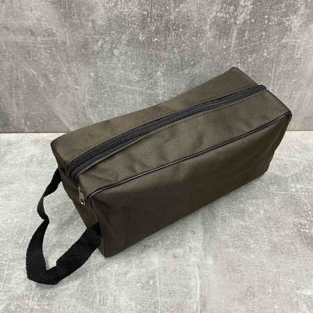 Косметичка універсальна 26*8*15,5 см коричнева К-33