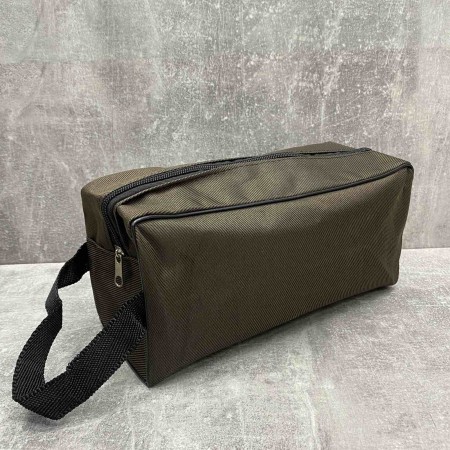 Косметичка універсальна 26*8*15,5 см коричнева К-33