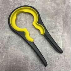 Багатофункціональна відкривачка для банок/пляшок 4в1 Frico FRU-006 чорна з жовтим