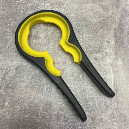 Багатофункціональна відкривачка для банок/пляшок 4в1 Frico FRU-006 чорна з жовтим