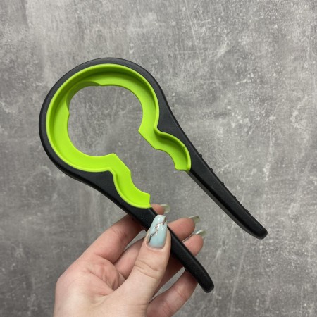 Багатофункціональна відкривачка для банок/пляшок 4в1 Frico FRU-006 чорна з салатовим