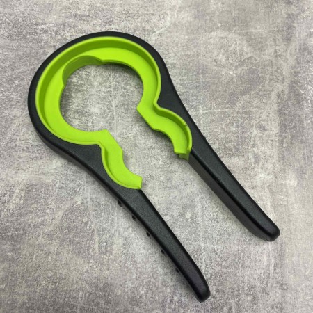 Багатофункціональна відкривачка для банок/пляшок 4в1 Frico FRU-006 чорна з салатовим