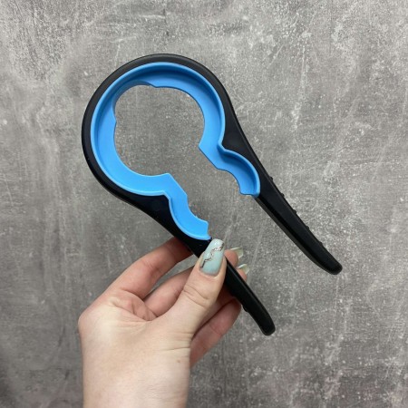 Багатофункціональна відкривачка для банок/пляшок 4в1 Frico FRU-006 чорна з блакитним