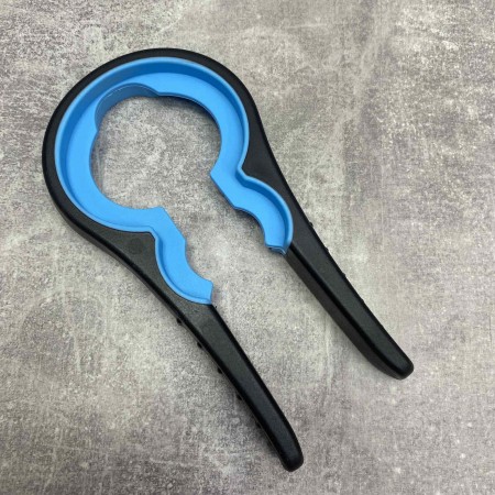 Багатофункціональна відкривачка для банок/пляшок 4в1 Frico FRU-006 чорна з блакитним