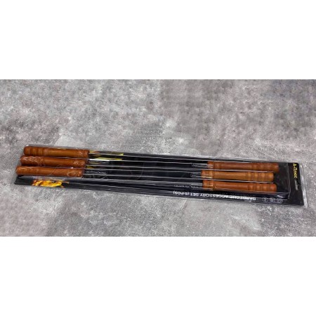 Набір шампурів з дерев'яною ручкою 6 шт 59 см A-Plus 1845