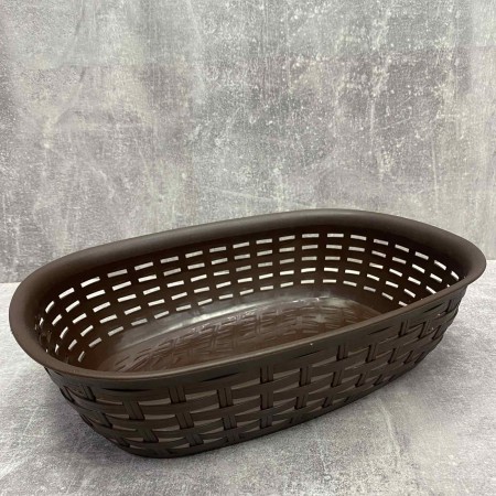 Сухарниця 30,5*21,5*7,5 см "Ротанг" Алеана 168081 темно-коричневий