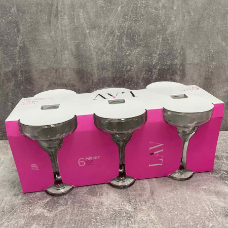 Набір келихів для маргарити 6 шт 295 мл Lav Misket 581E