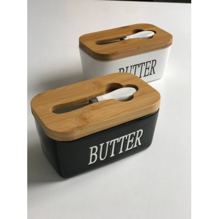 Маслянка керамічна з ножем "Butter" Olens O8030-144