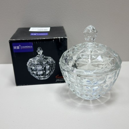 Цукорниця з кришкою скляна Diamond Olens 102-014