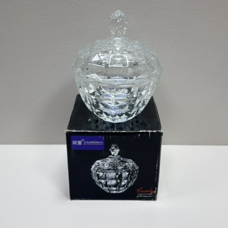 Цукорниця з кришкою скляна Diamond Olens 102-014