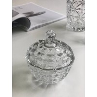 Цукорниця з кришкою скляна Diamond Olens 102-014