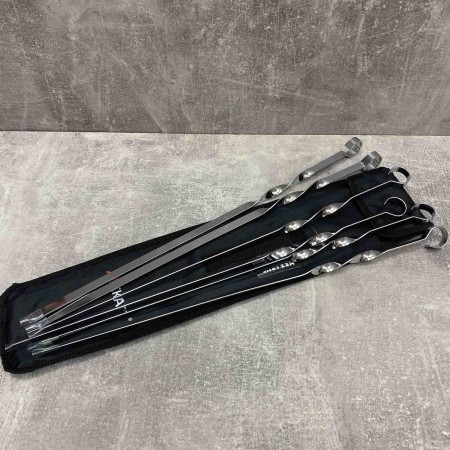 Набір шампурів 45*1 см 6 шт в чохлі Скаут 0711