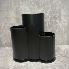 Підставка-органайзер для ножів і столових приборів пластикова Lova Plastik LV-293/10137 чорна