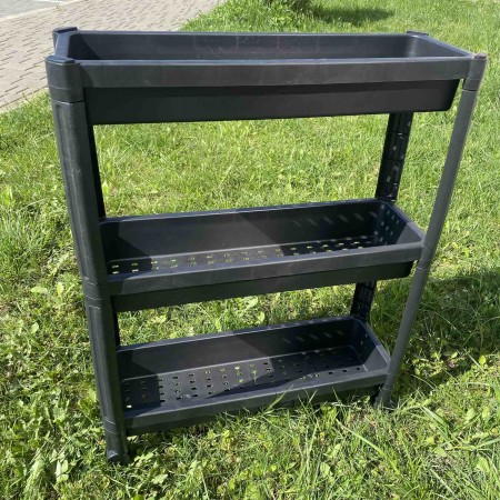 Полиця підлогова у ванну кімнату на коліщатках 3 яруси Sev Plastik SP315