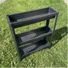 Полиця підлогова у ванну кімнату на коліщатках 3 яруси Sev Plastik SP315